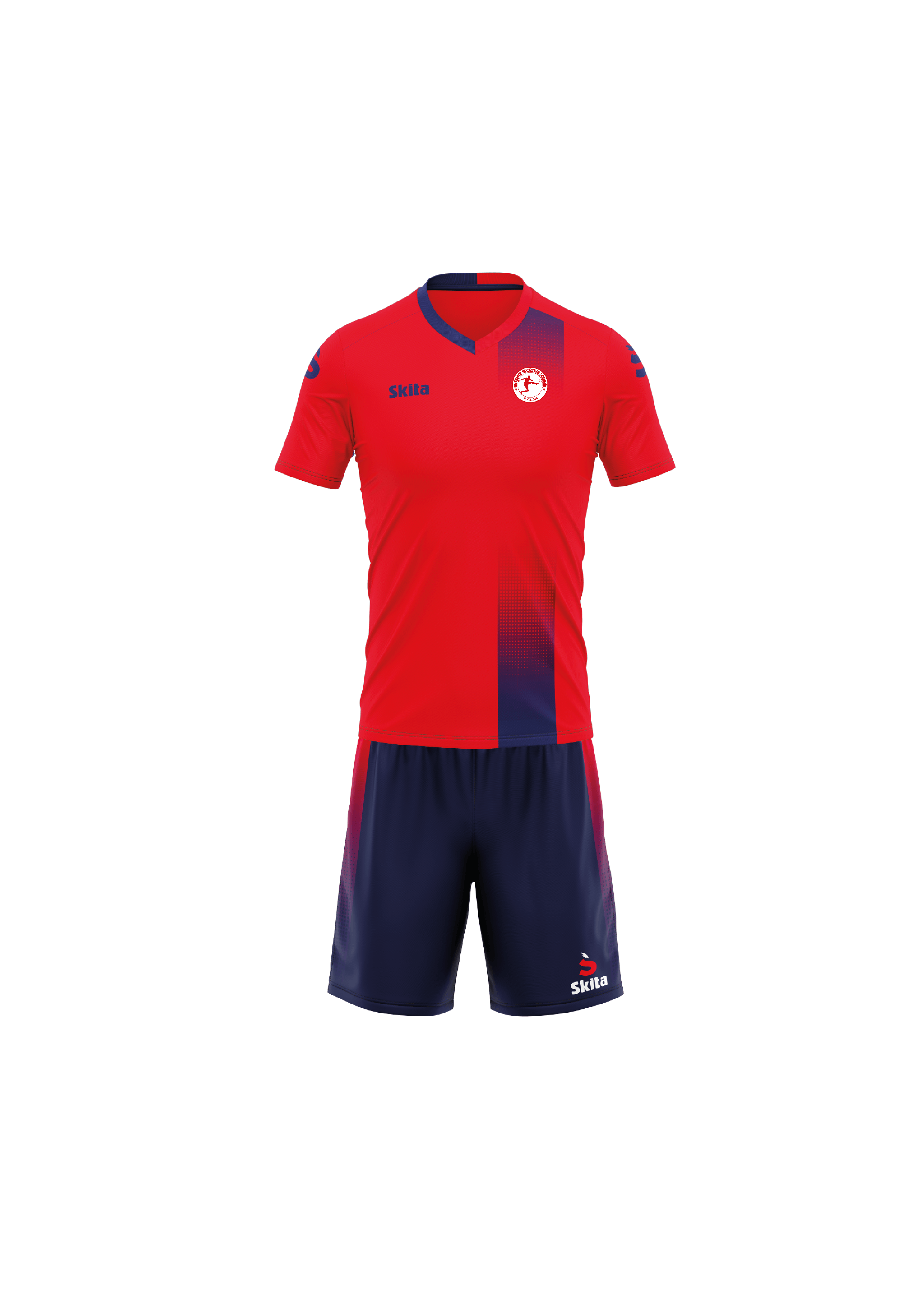 Maillot short TAVIRA rouge/bleu nuit (Entente Sportive Bruges)